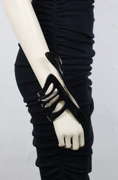CHRISTIAN LACROIX Black & White Resin Sculptural Bracelet Spring/Summer 2008