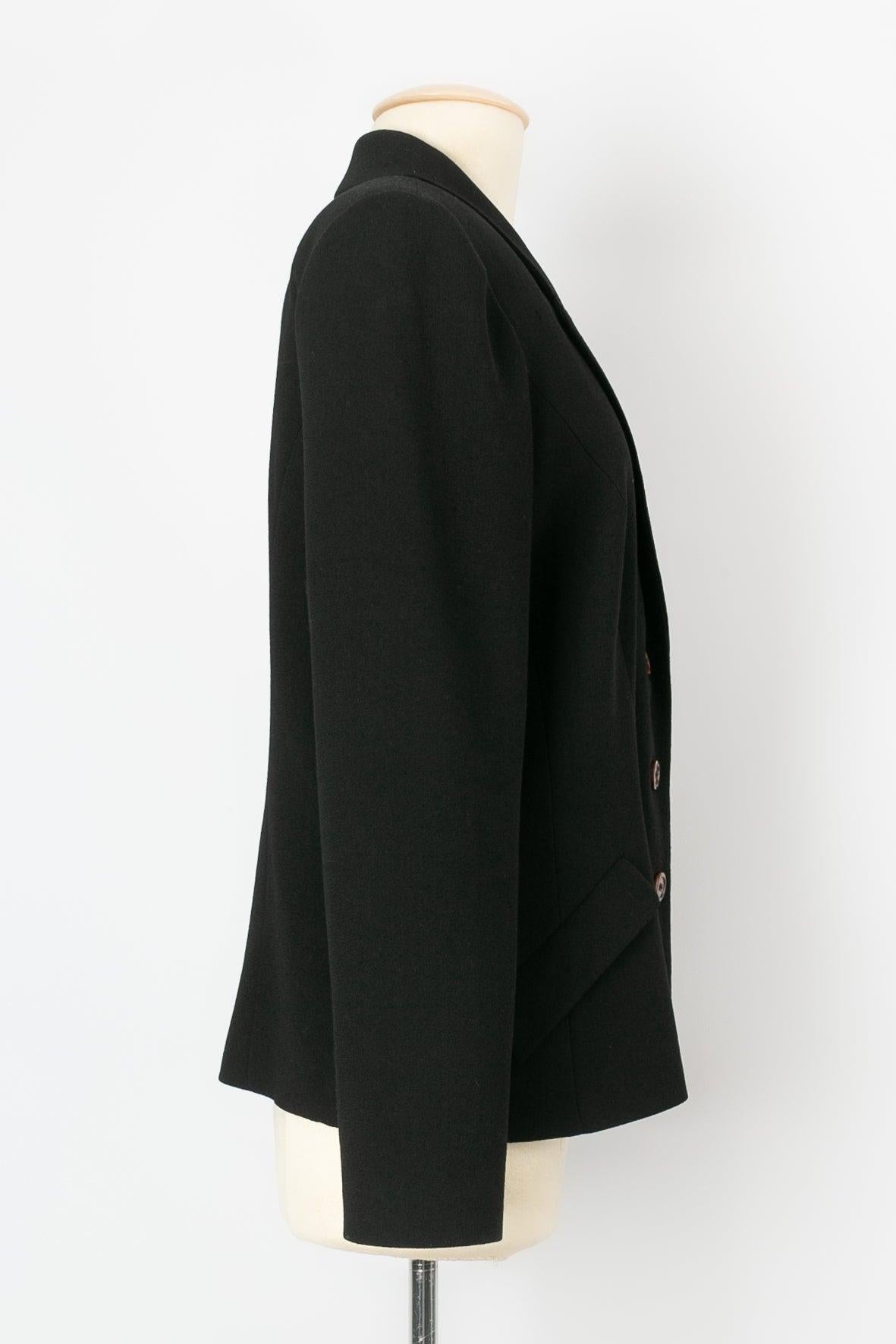 Women's Christian Lacroix Black Wool Blazer Jacket For Sale