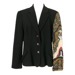Christian Lacroix Black Wool Blazer Jacket