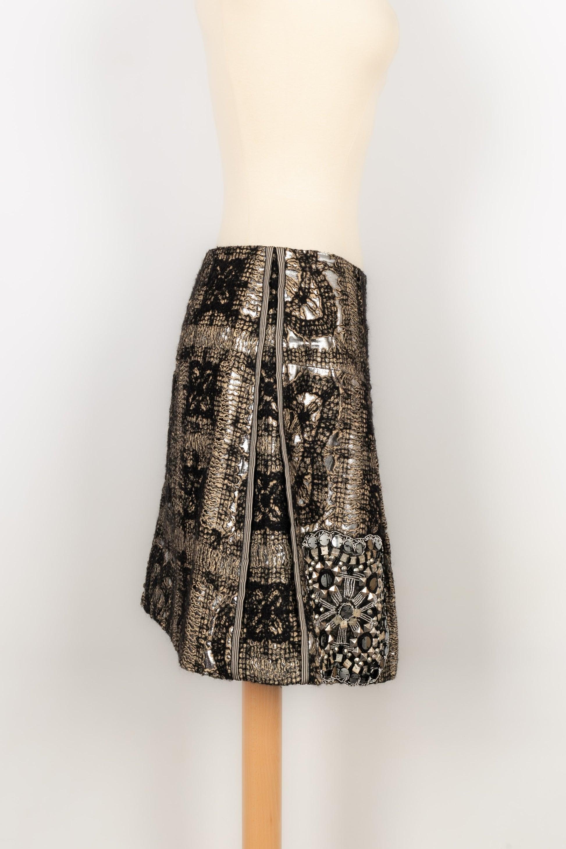 Christian Lacroix Blended Cotton and Mohair Wool Skirt, 2008 For Sale 1