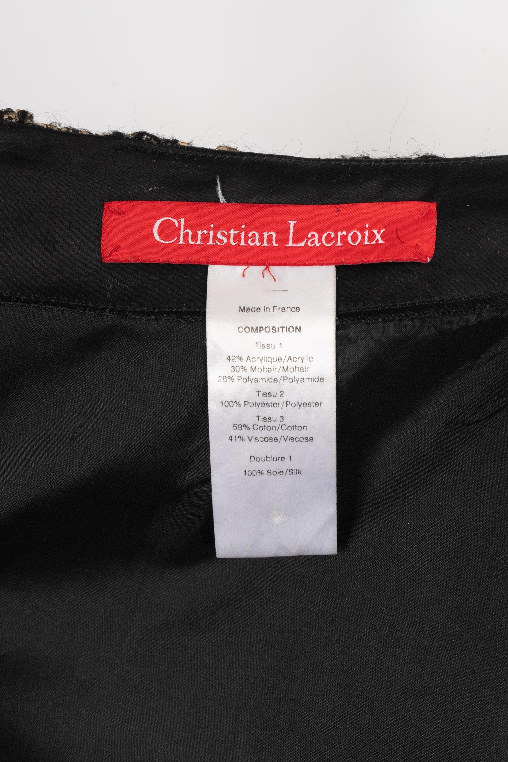 Christian Lacroix Blended Cotton and Mohair Wool Skirt, 2008 For Sale 5