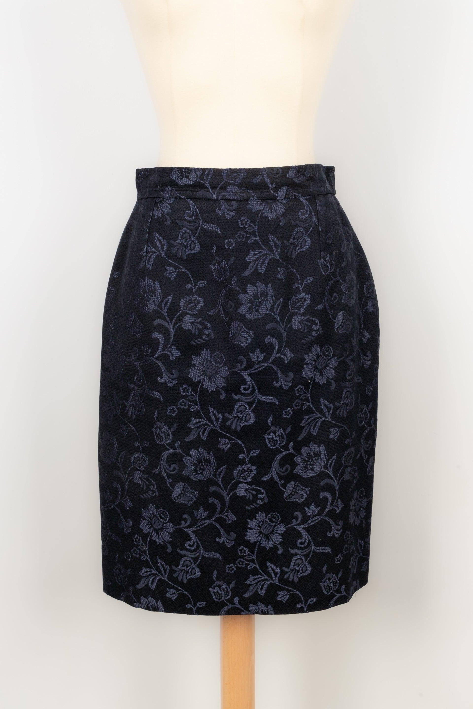 Christian Lacroix Blue Skirt Suit Set For Sale 2
