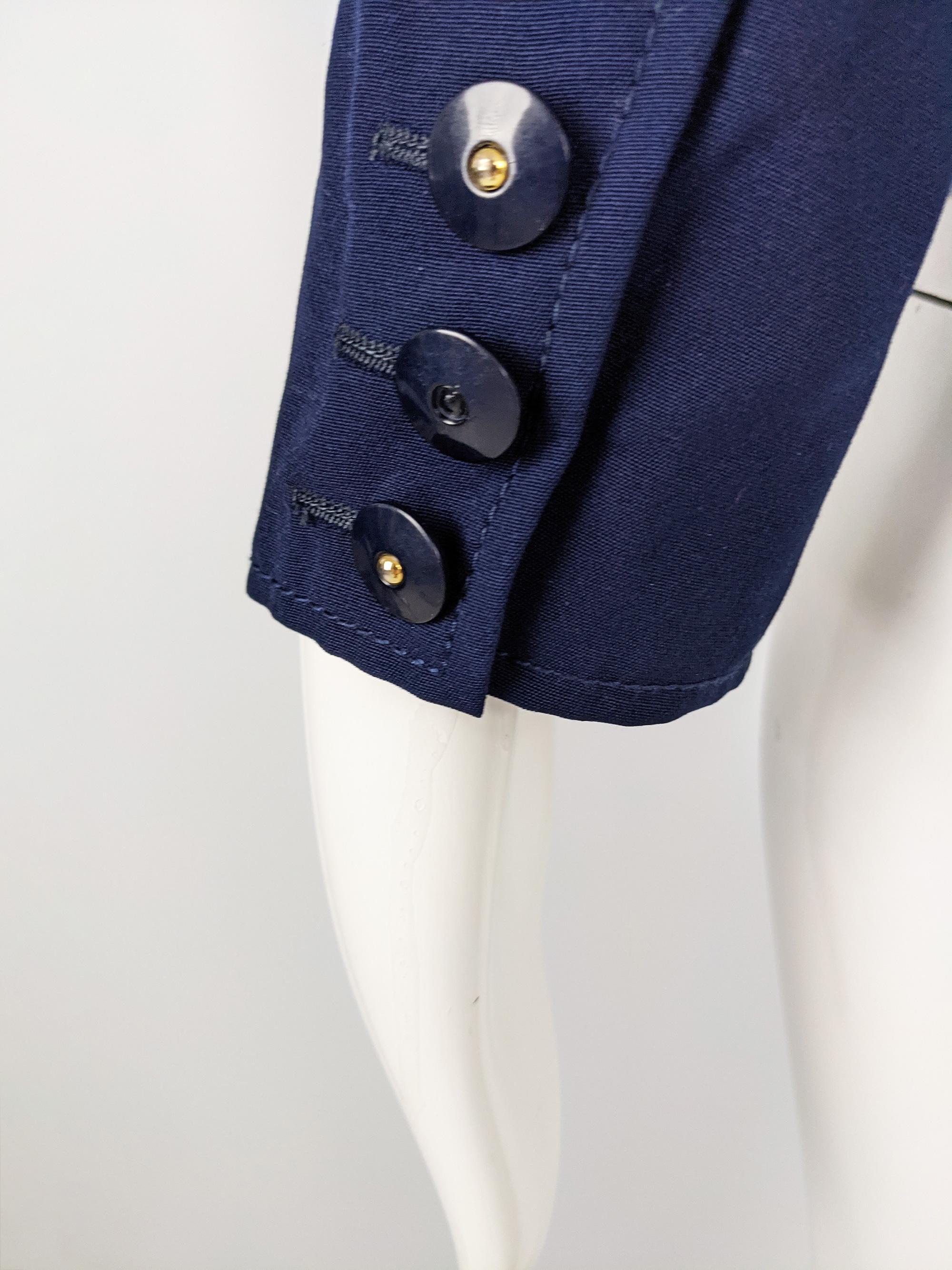 Christian Lacroix Blue Womens Fitted Wool Blazer 1