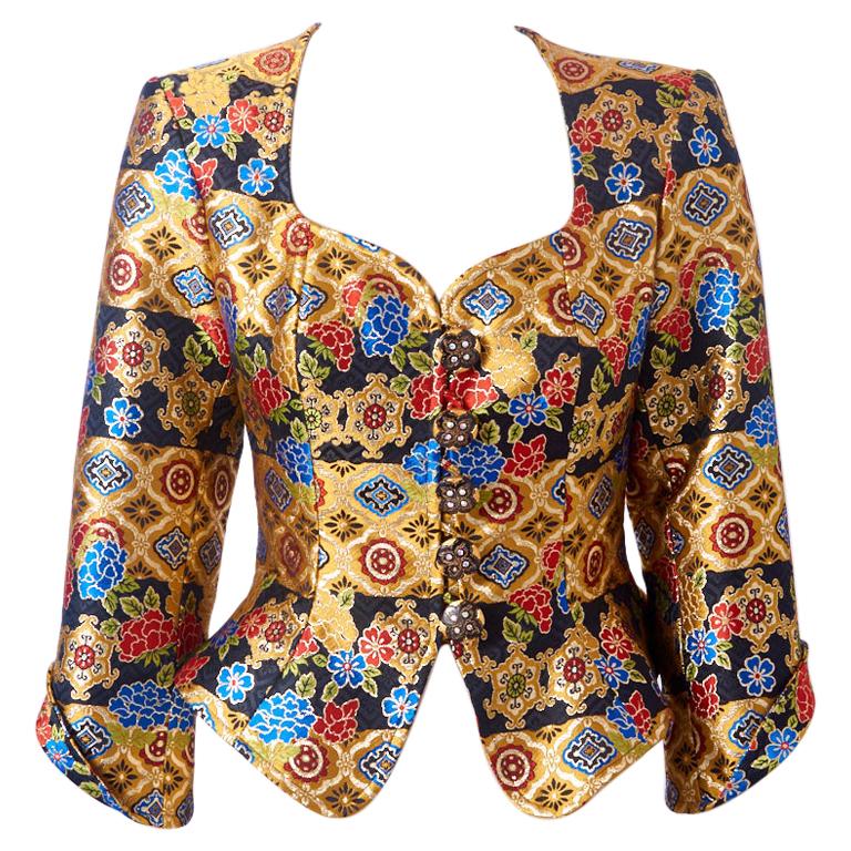 Christian Lacroix Brocade Fitted Jacket