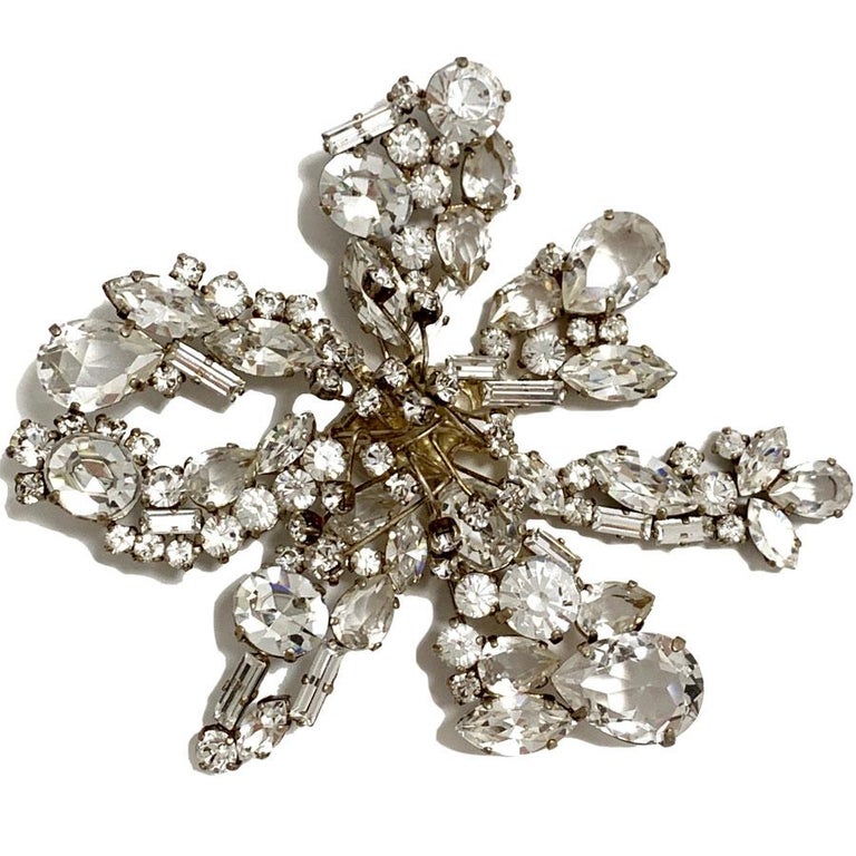 CHRISTIAN LACROIX Brooch In Swarovski Brilliants at 1stDibs