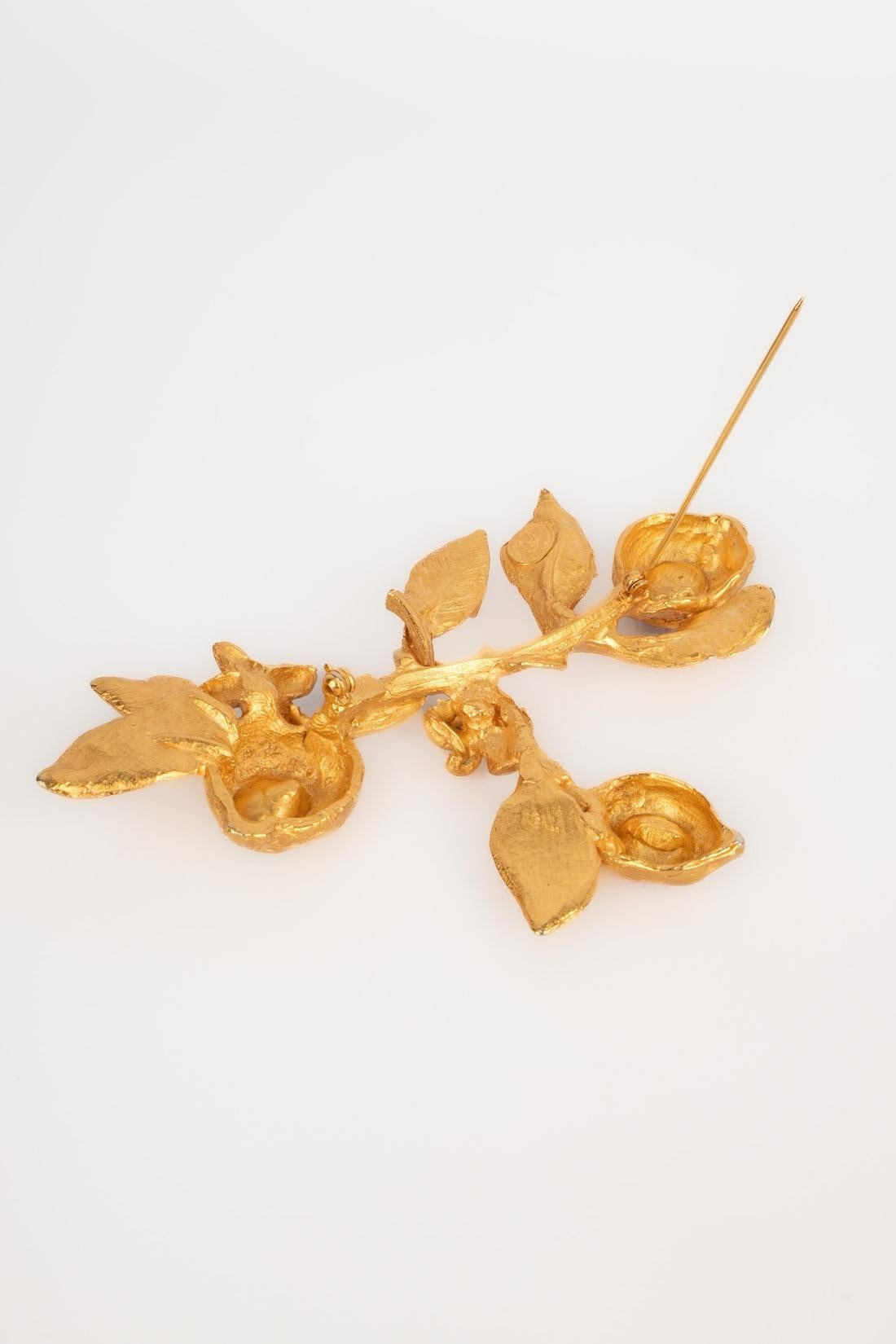 Women's Christian Lacroix Brooch with Rhinestones For Sale