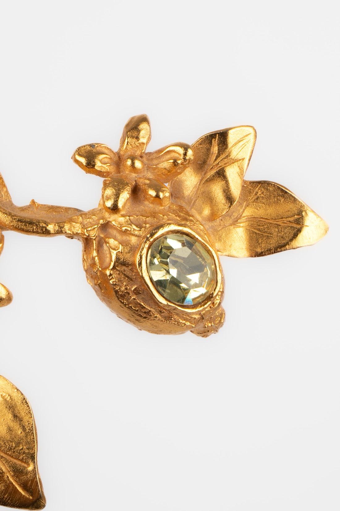 Christian Lacroix Brooch with Rhinestones For Sale 3