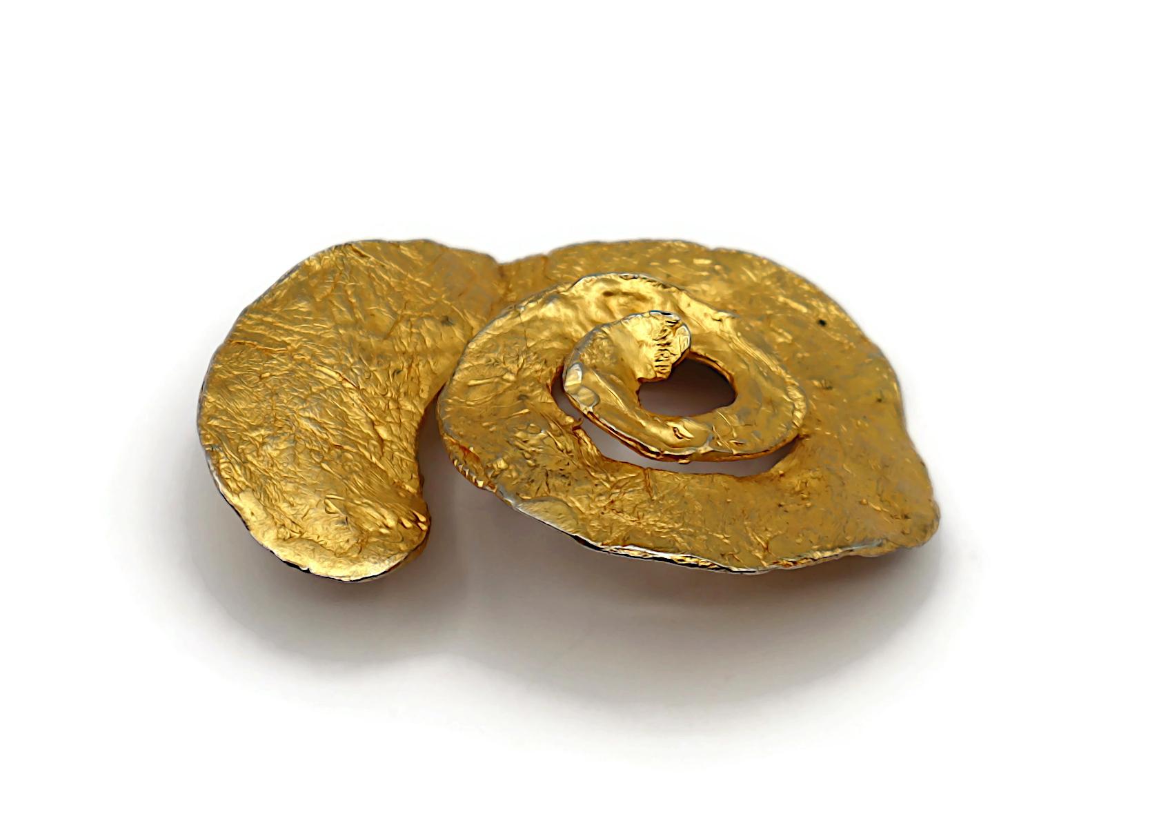 CHRISTIAN LACROIX by CHRISTIANE BILLET Vintage Massive Clip-On Earrings For Sale 7