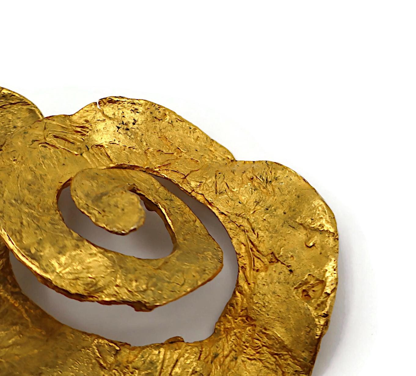 CHRISTIAN LACROIX by CHRISTIANE BILLET Vintage Massive Clip-On Earrings For Sale 14