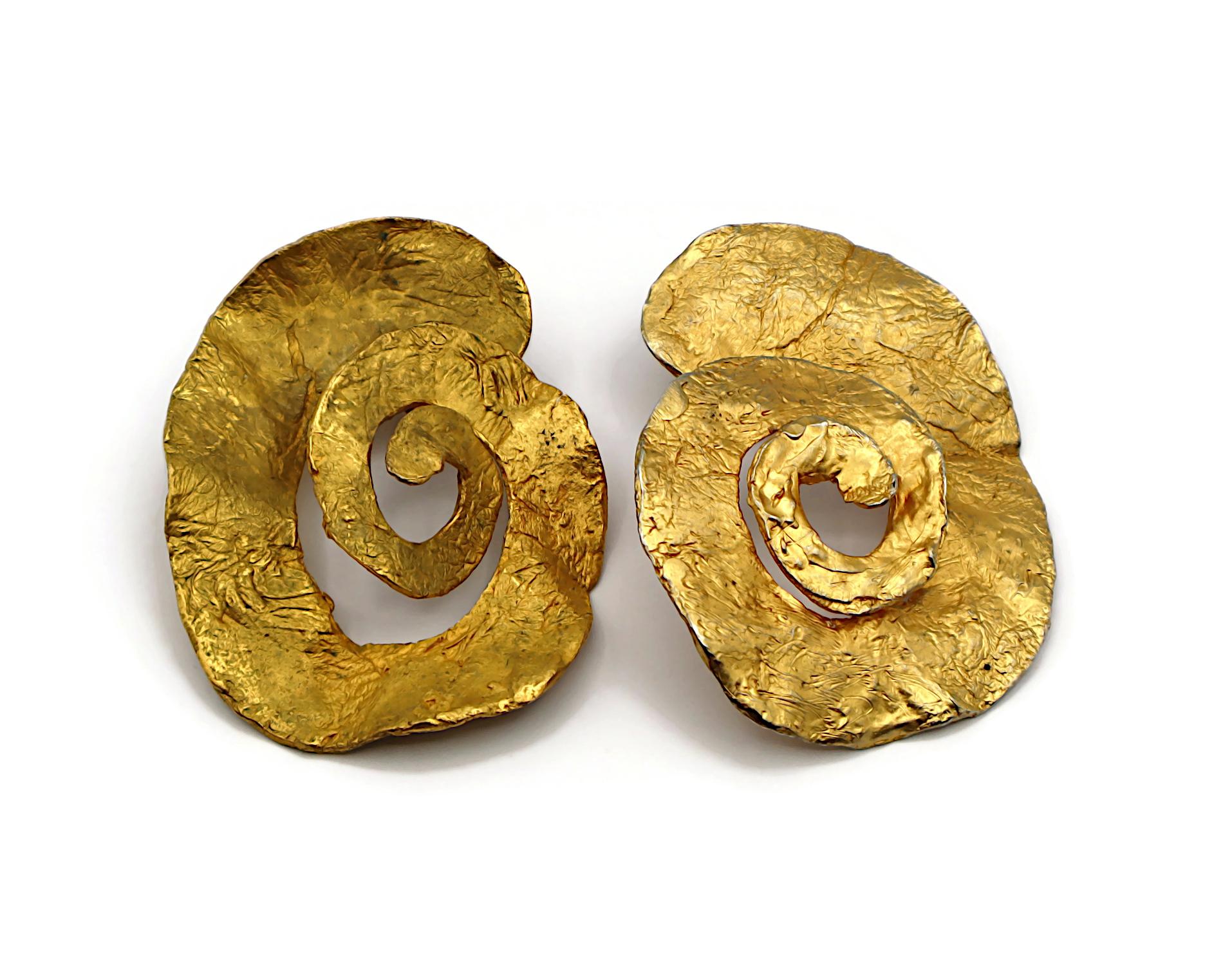 Women's CHRISTIAN LACROIX by CHRISTIANE BILLET Vintage Massive Clip-On Earrings For Sale