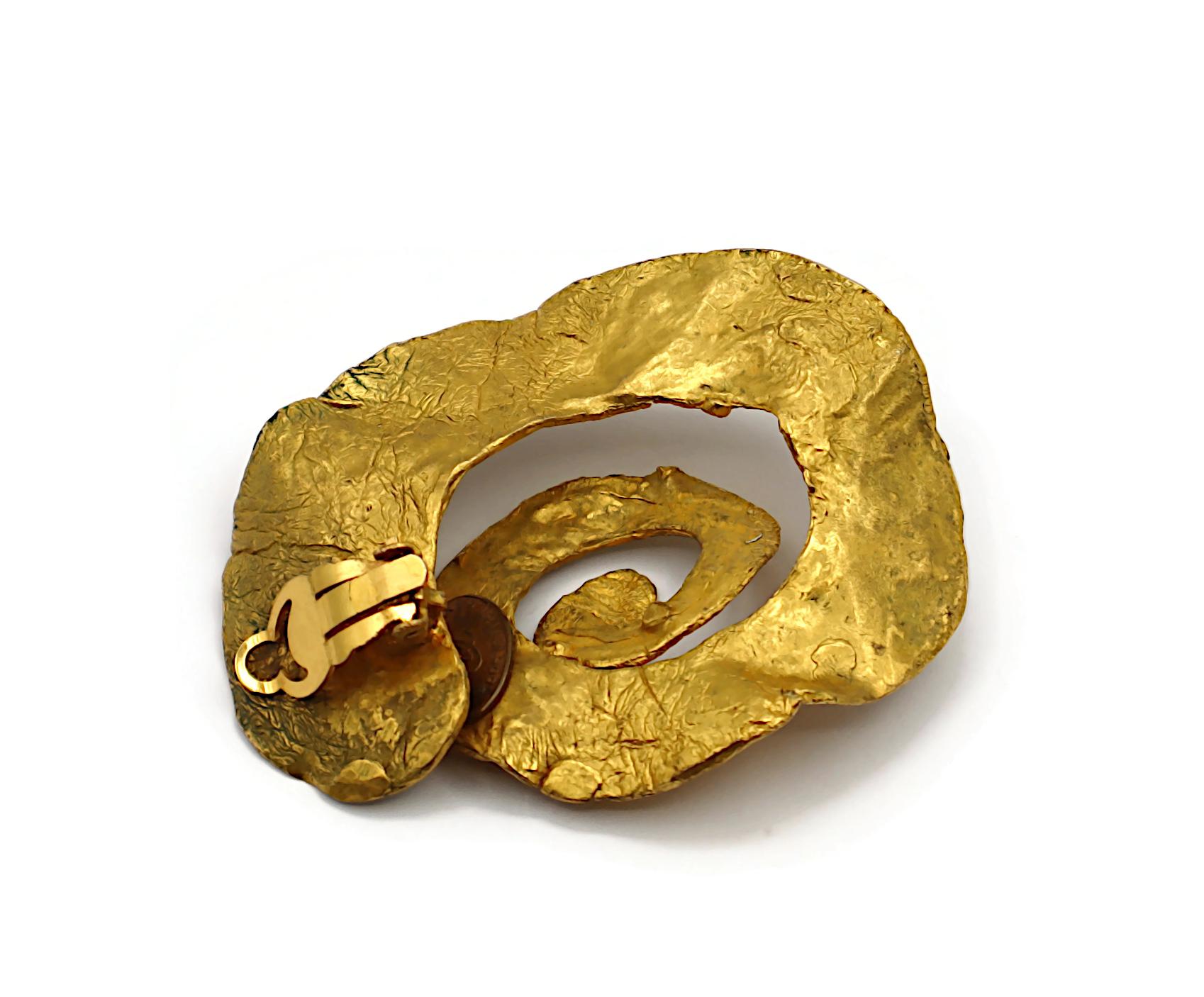 CHRISTIAN LACROIX by CHRISTIANE BILLET Vintage Massive Clip-On Earrings For Sale 5