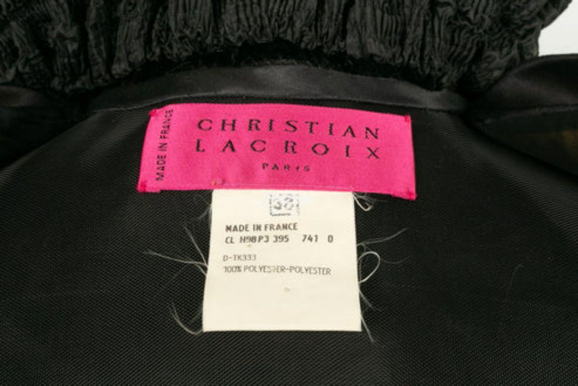 Christian Lacroix Cape in Taffeta, Lace, Beads and Mink Fur, 1998/99 For Sale 7