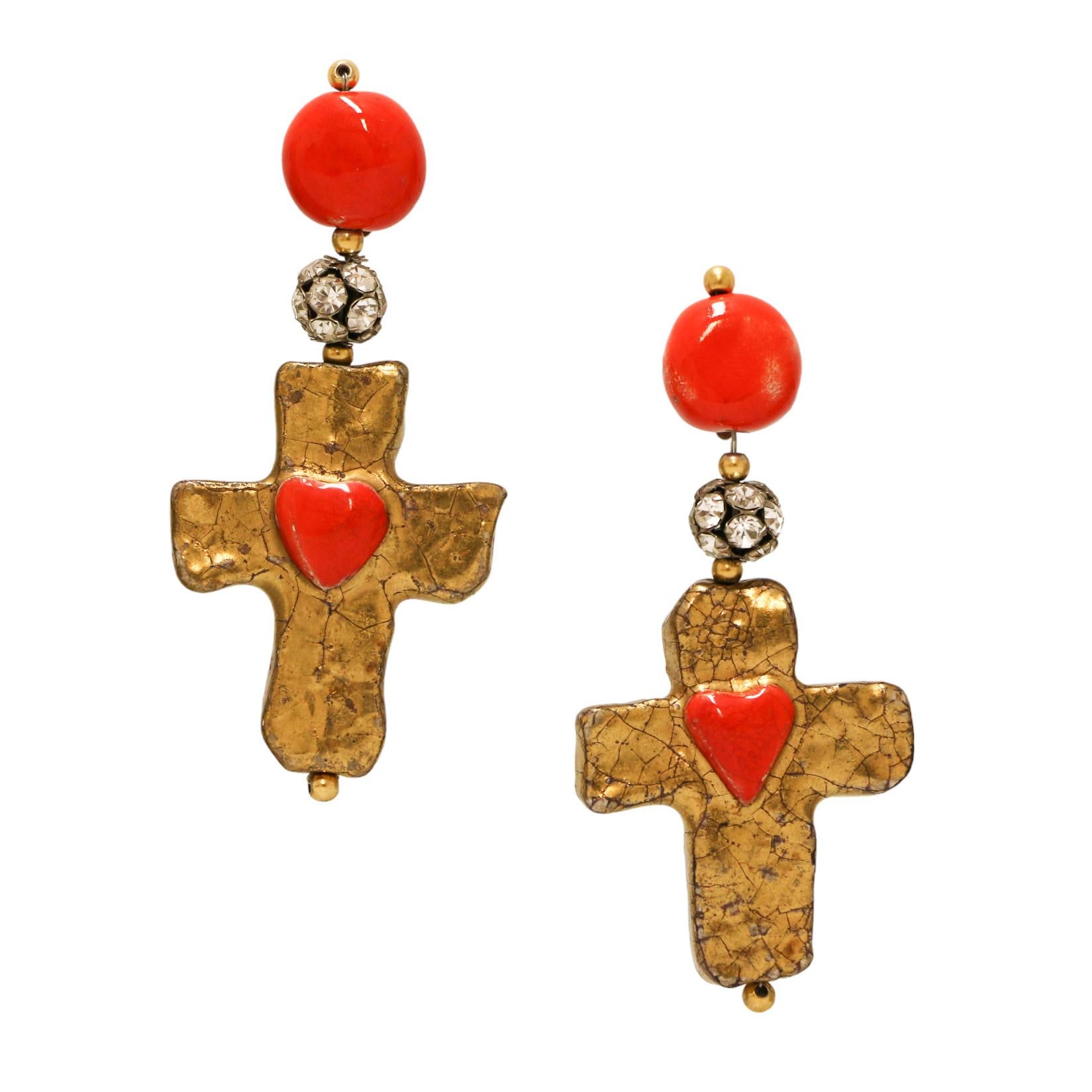 Christian Lacroix Clips Vintage Earrings In Good Condition For Sale In Paris, FR