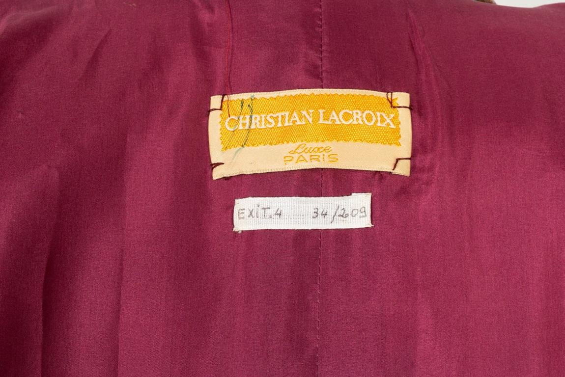 Christian Lacroix Coat Haute Couture, 1988/89 For Sale 9