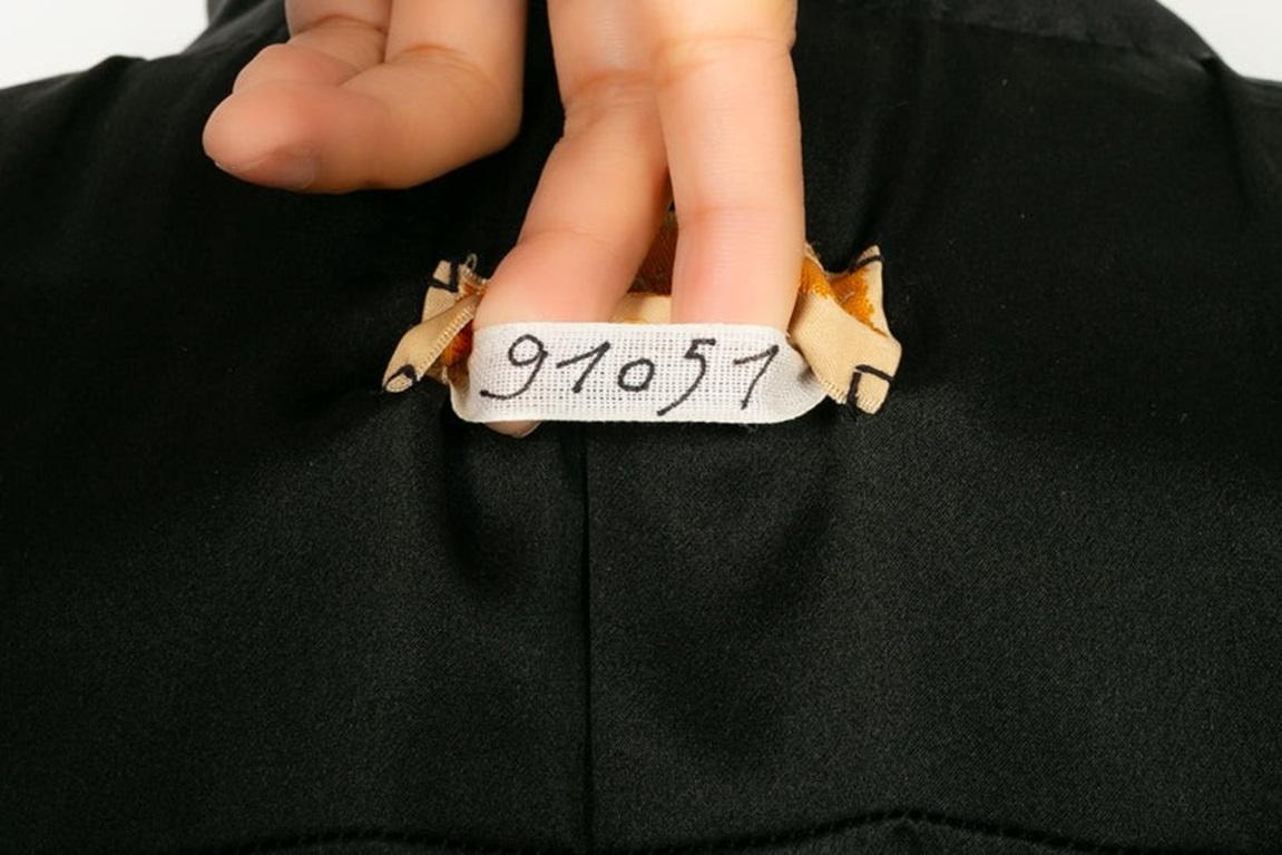 Christian Lacroix Cappotto di velluto nero e seta Haute Couture in vendita 6