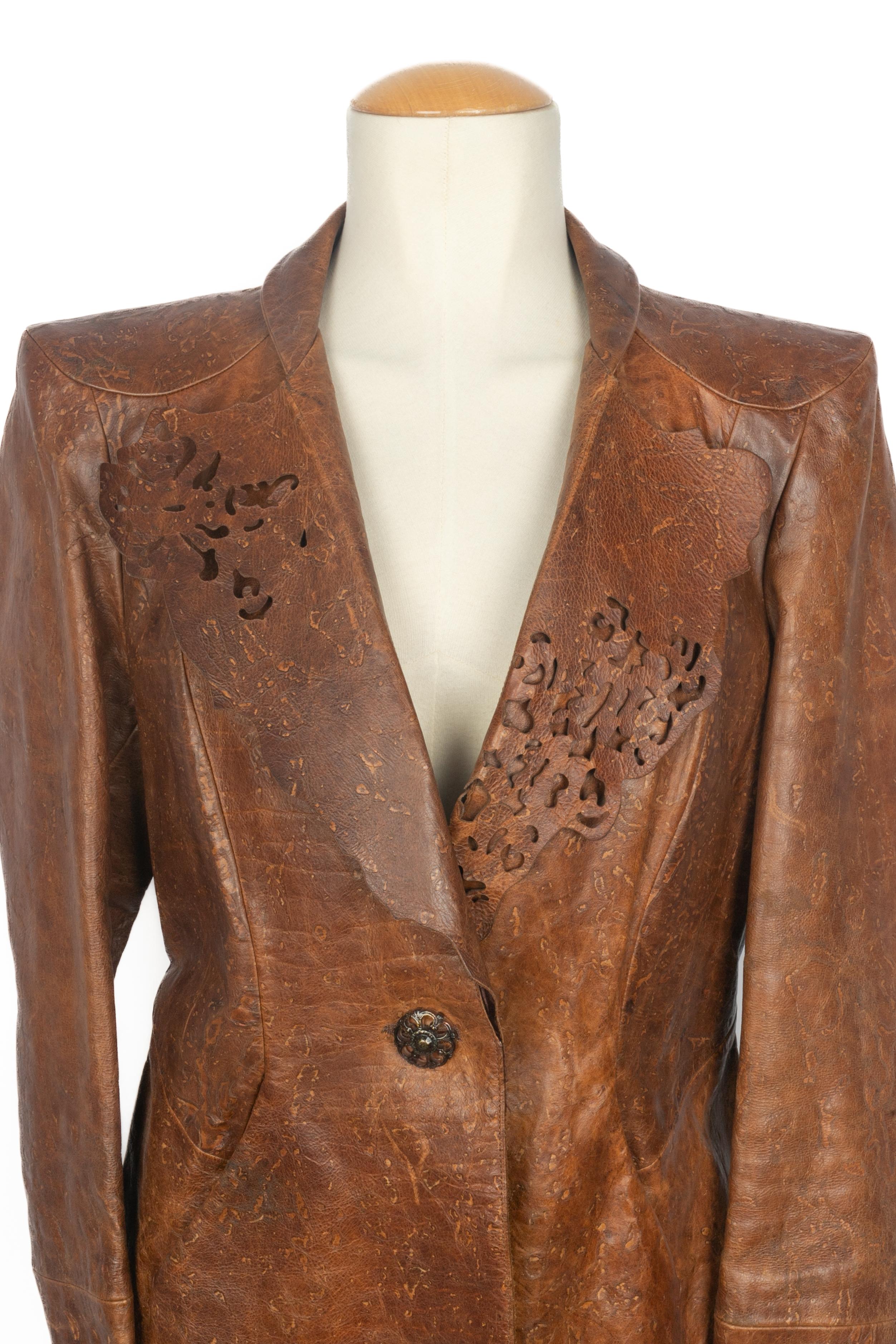 Abrigo Christian Lacroix Invierno 1998 Marrón en venta