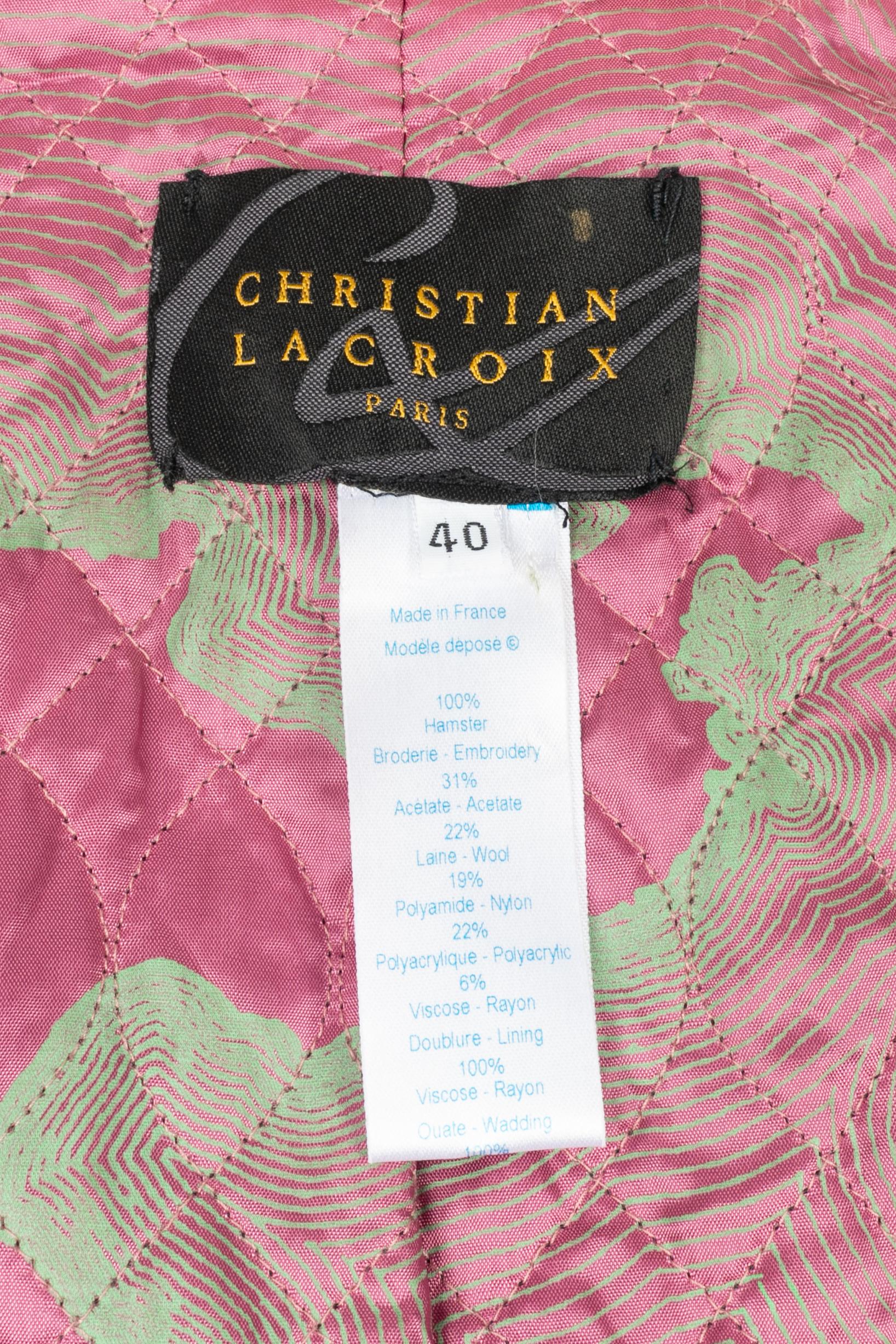 Christian Lacroix coat winter 2000 in vendita 4