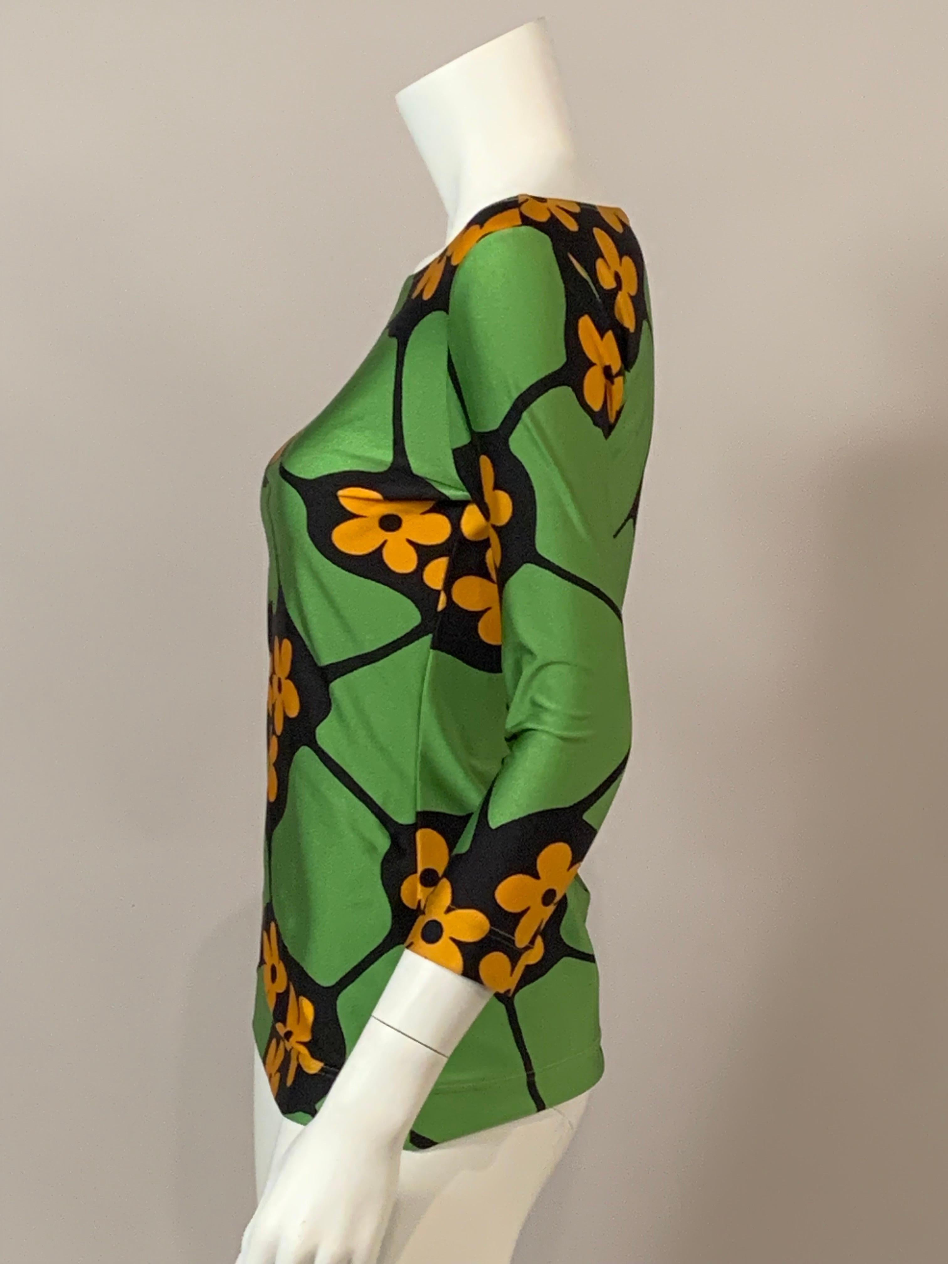 Christian Lacroix - Top floreale colorato In condizioni ottime in vendita a New Hope, PA