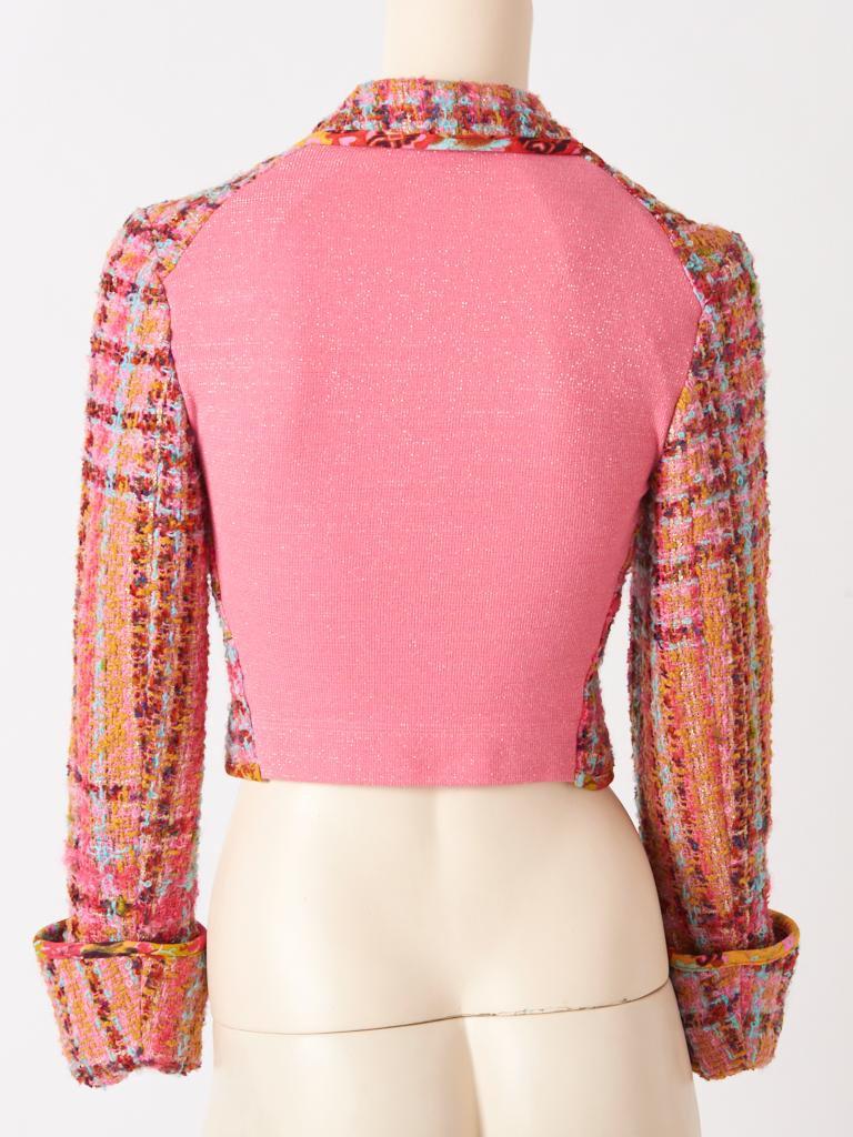 Christian Lacroix Bunte Tweed-Jacke in Kurzform im Zustand „Gut“ in New York, NY