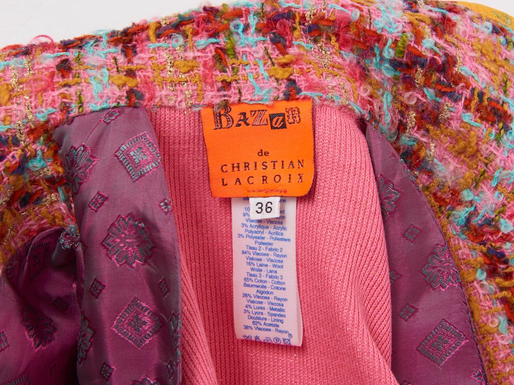 Christian Lacroix Bunte Tweed-Jacke in Kurzform 1