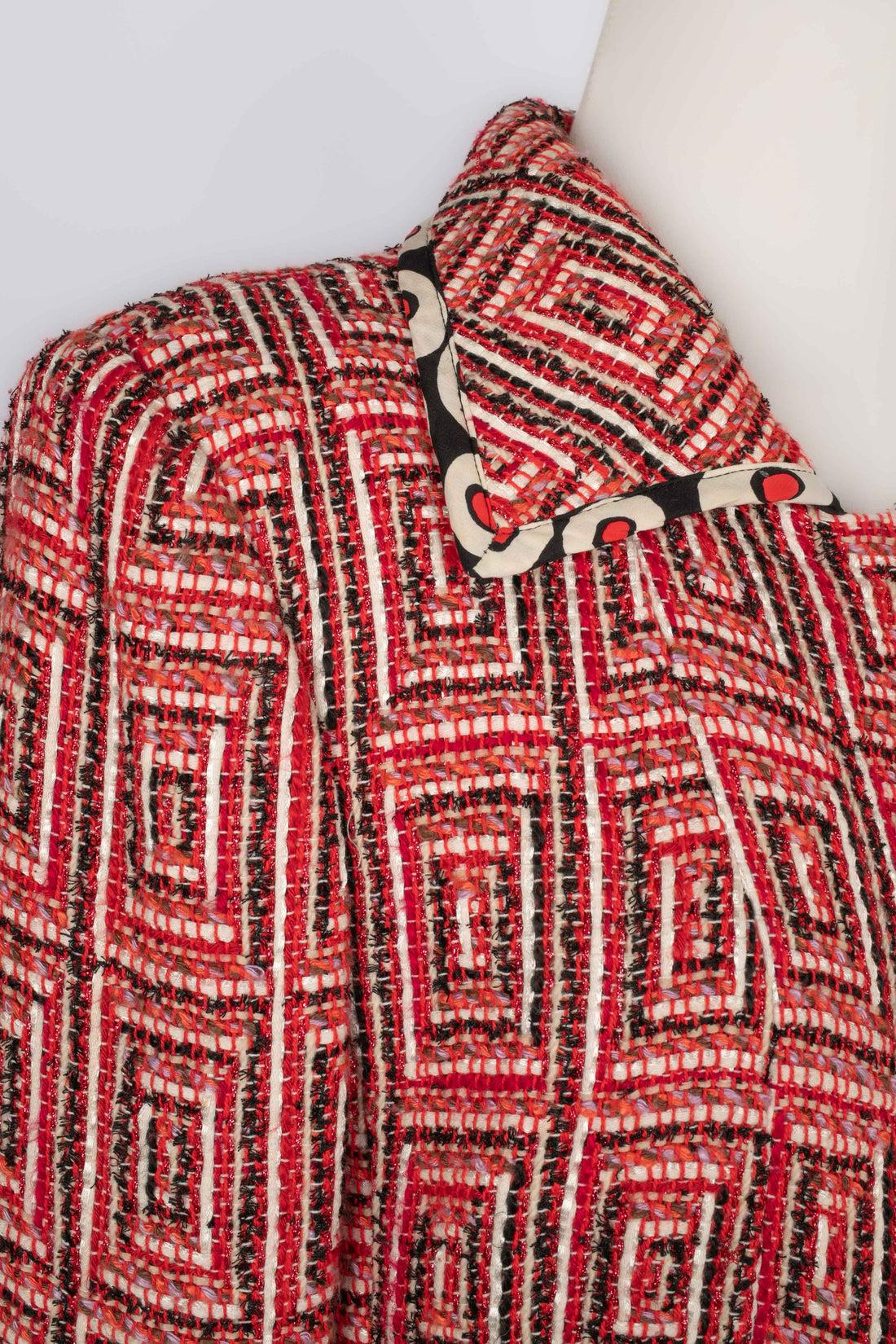 Christian Lacroix Cotton Tweed Suit In Good Condition For Sale In SAINT-OUEN-SUR-SEINE, FR