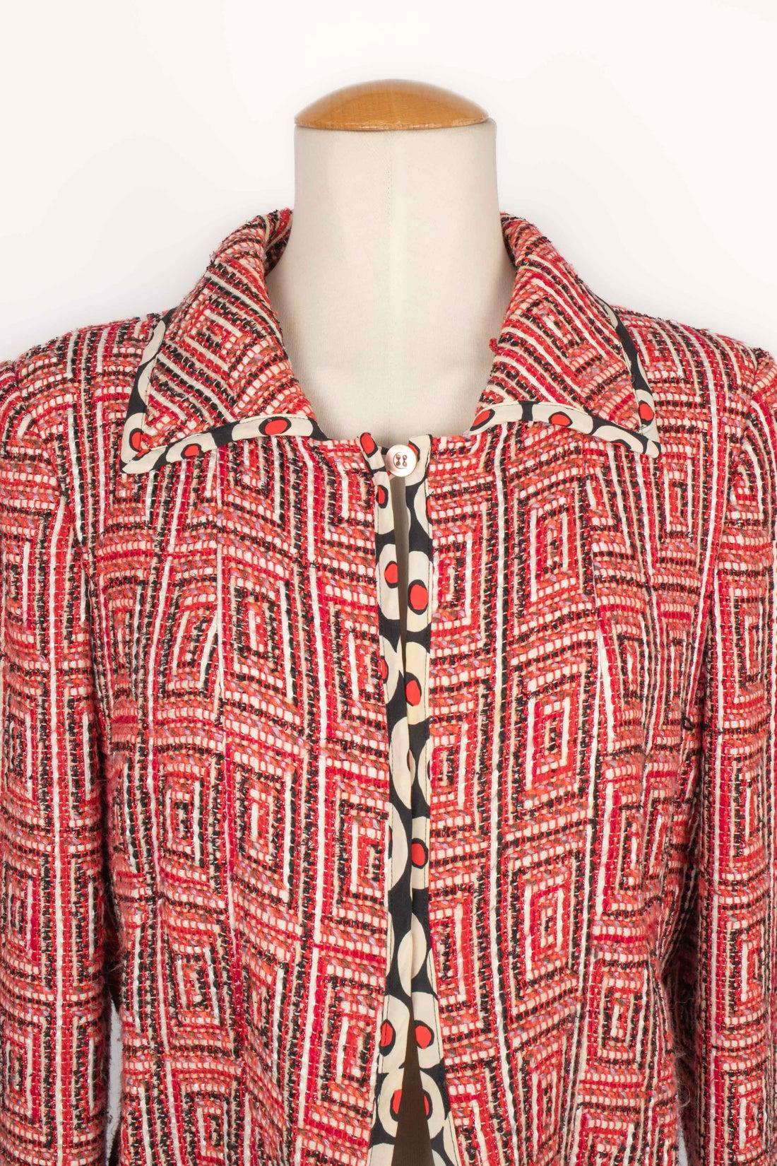 Women's Christian Lacroix Cotton Tweed Suit For Sale