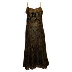 Christian Lacroix  Goldfarbenes Spitzenkleid
