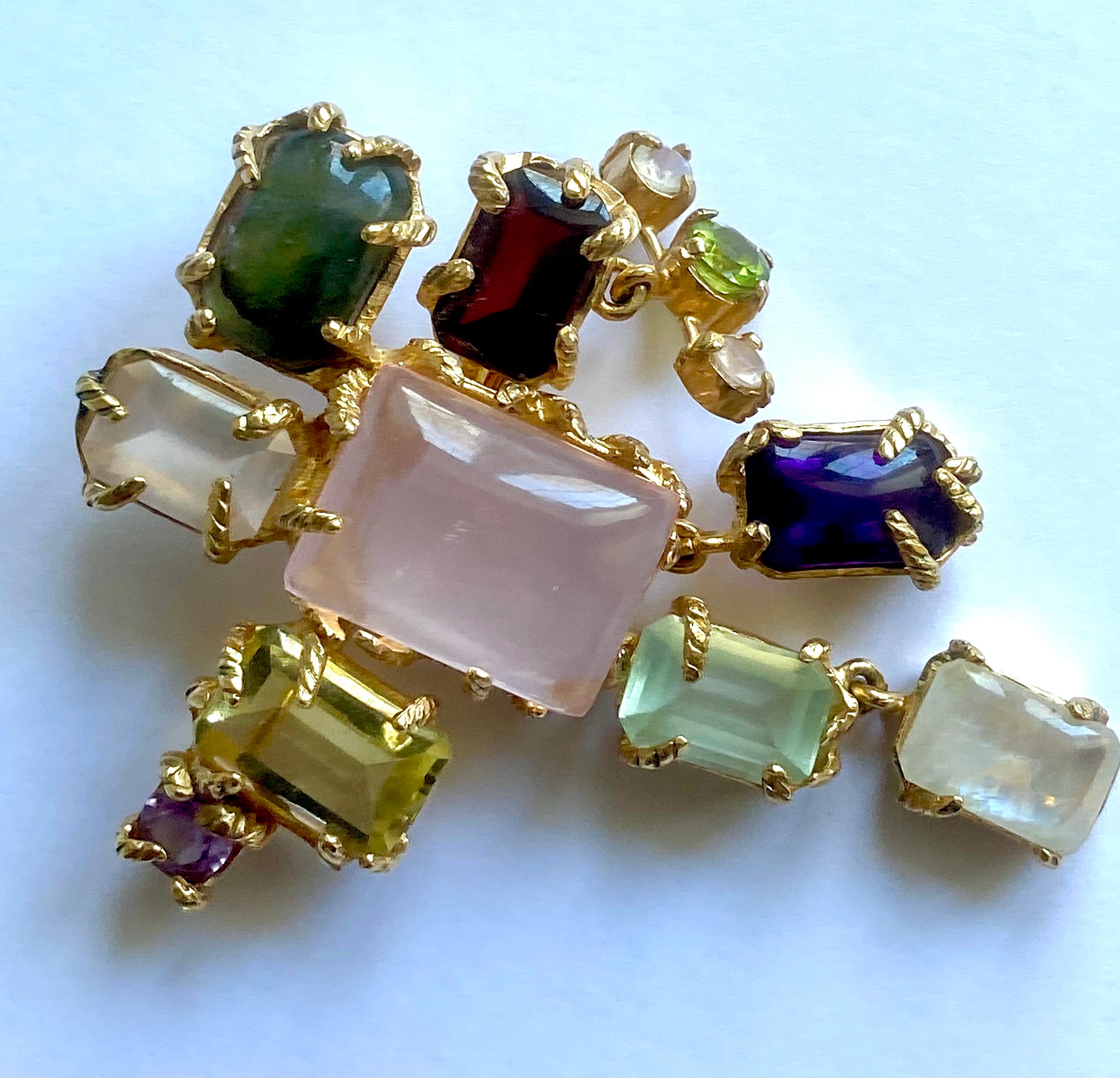 Christian LaCroix cross Brooch For Sale 2