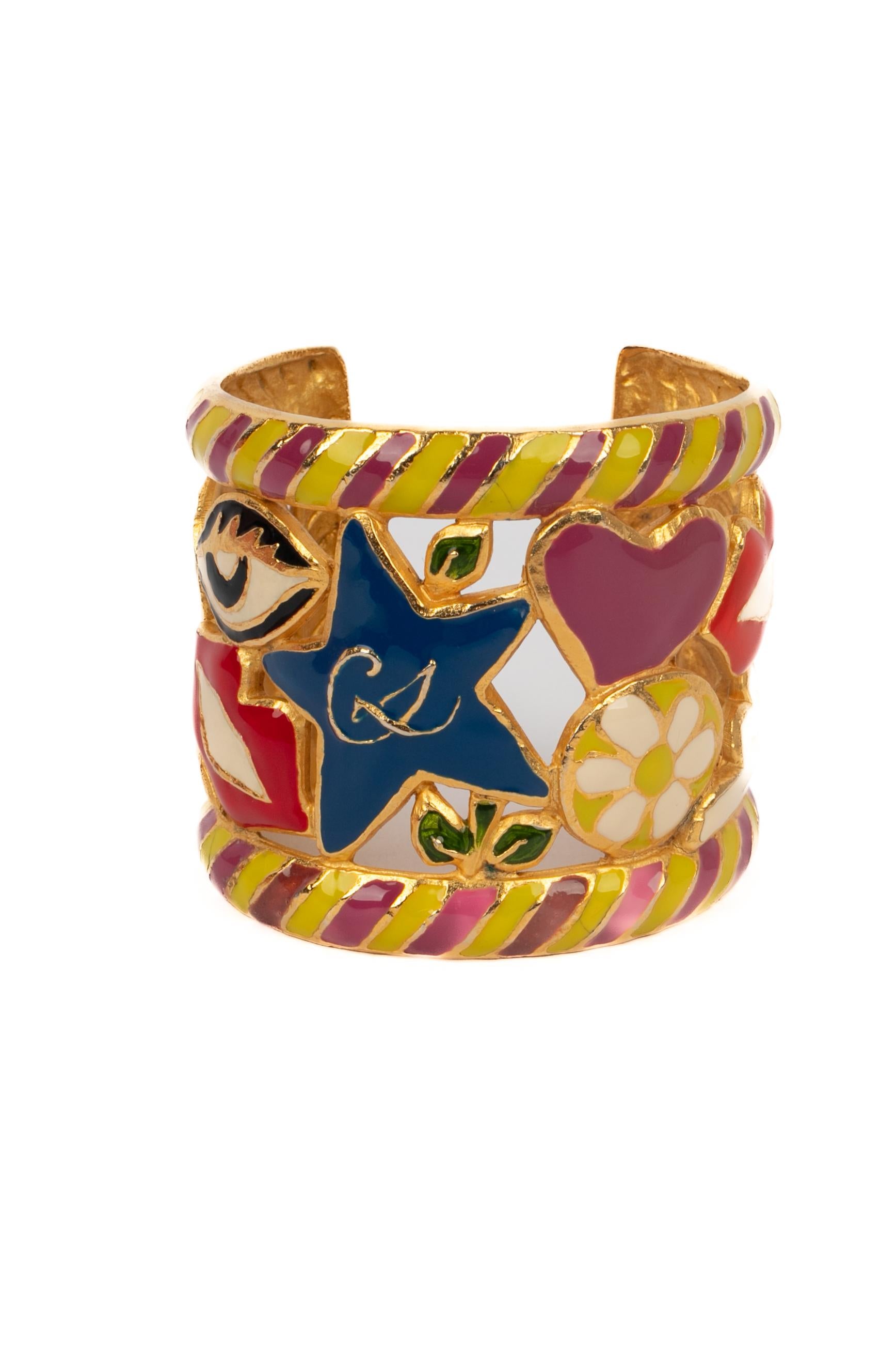 Christian Lacroix Manschettenarmband im Zustand „Hervorragend“ im Angebot in SAINT-OUEN-SUR-SEINE, FR