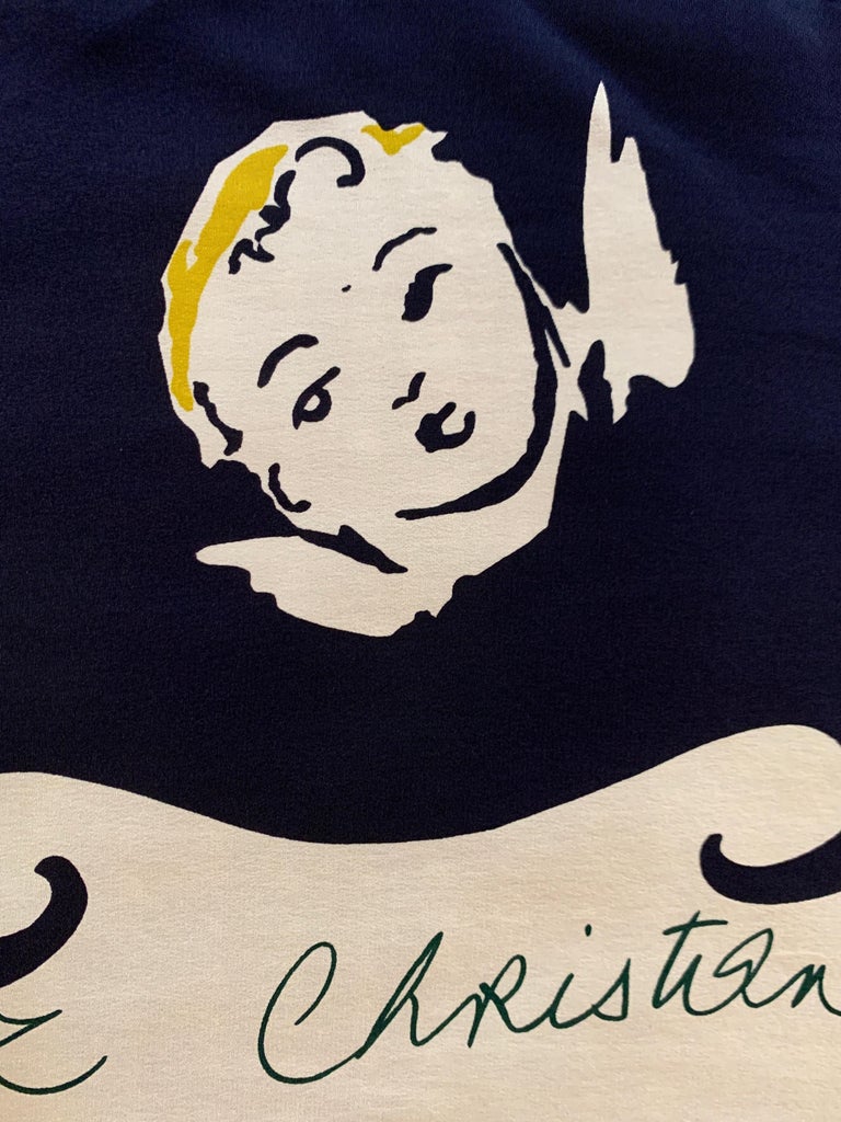 Christian Lacroix Cupid and Hearts Signature Silk Scarf at 1stDibs