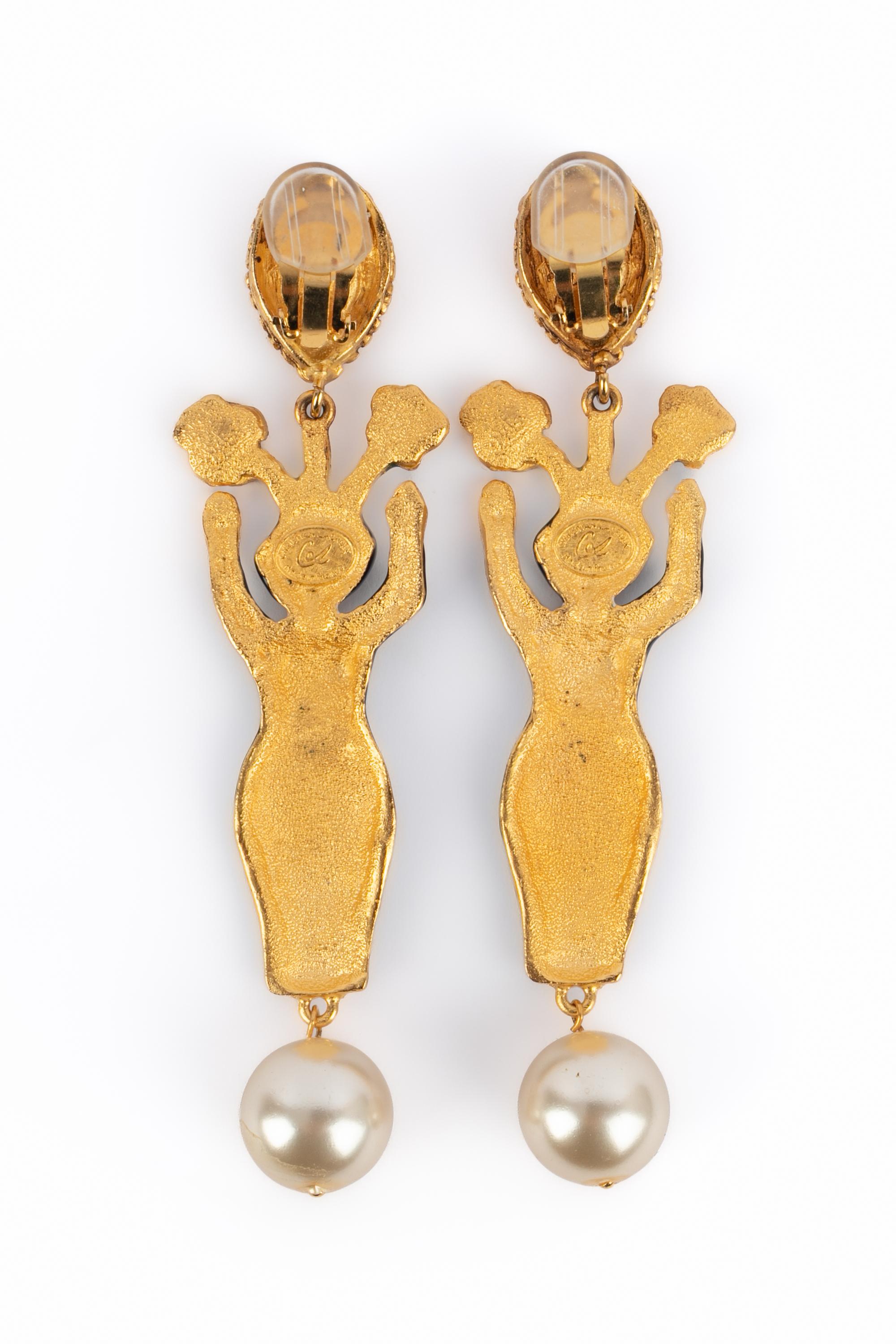 Boucles d'oreilles Christian Lacroix été 1994 Pour femmes en vente