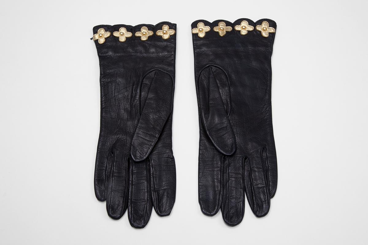 Women's or Men's Christian Lacroix Embellished Leather Gloves