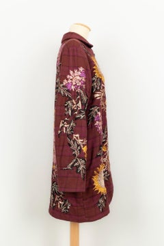 Christian Lacroix Embroidered Cotton Coat Size 40FR