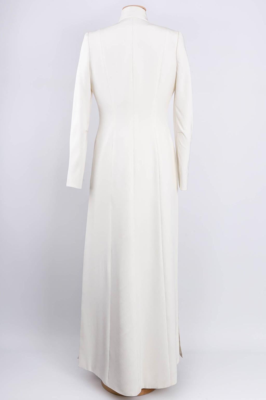 Conjunto de Novia Christian Lacroix Bordado con Tul y Flores Gris