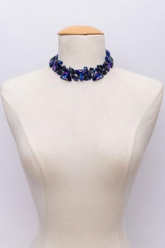 Christian Lacroix Collana smaltata blu