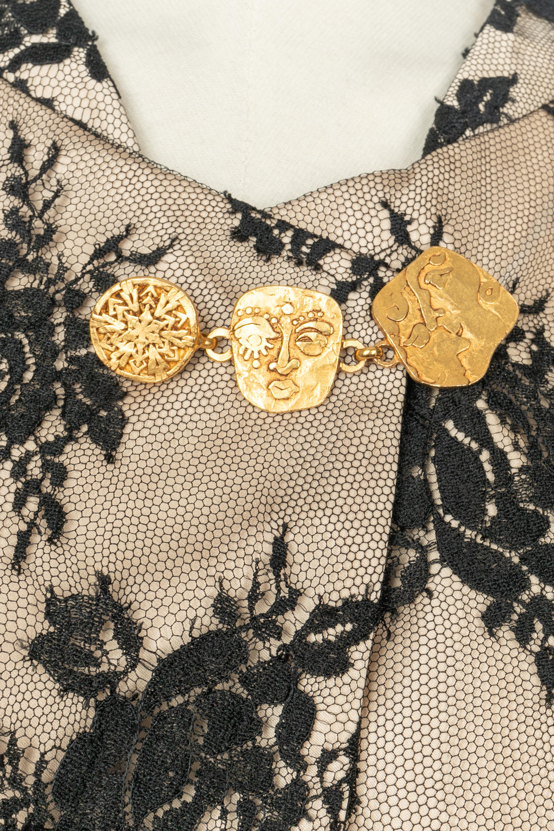 Christian Lacroix Conjunto Primavera 1997 Negro en venta