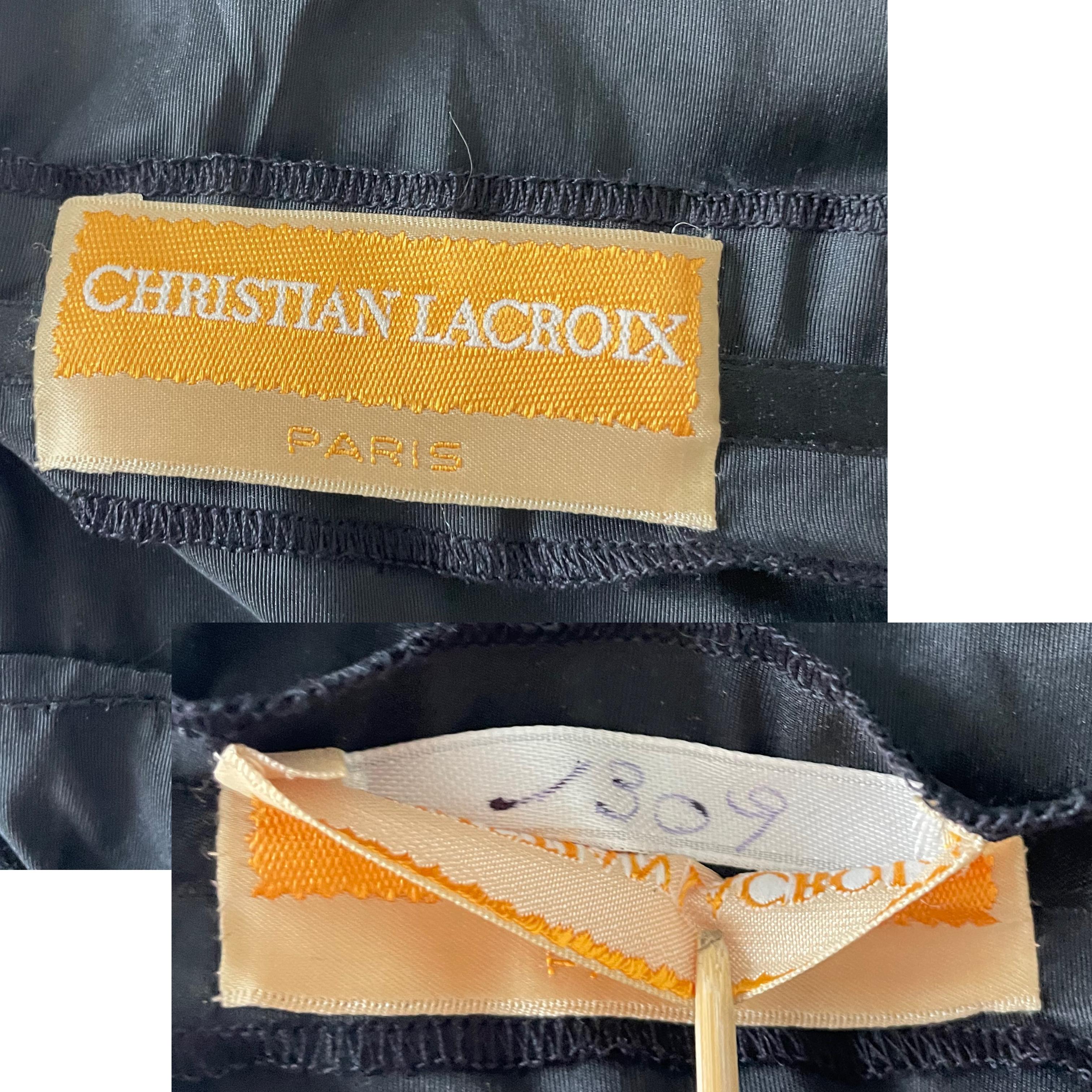 Christian Lacroix Abendkleid Korsett Haute Couture nummeriertes Seidenkrepp Selten XS im Angebot 5