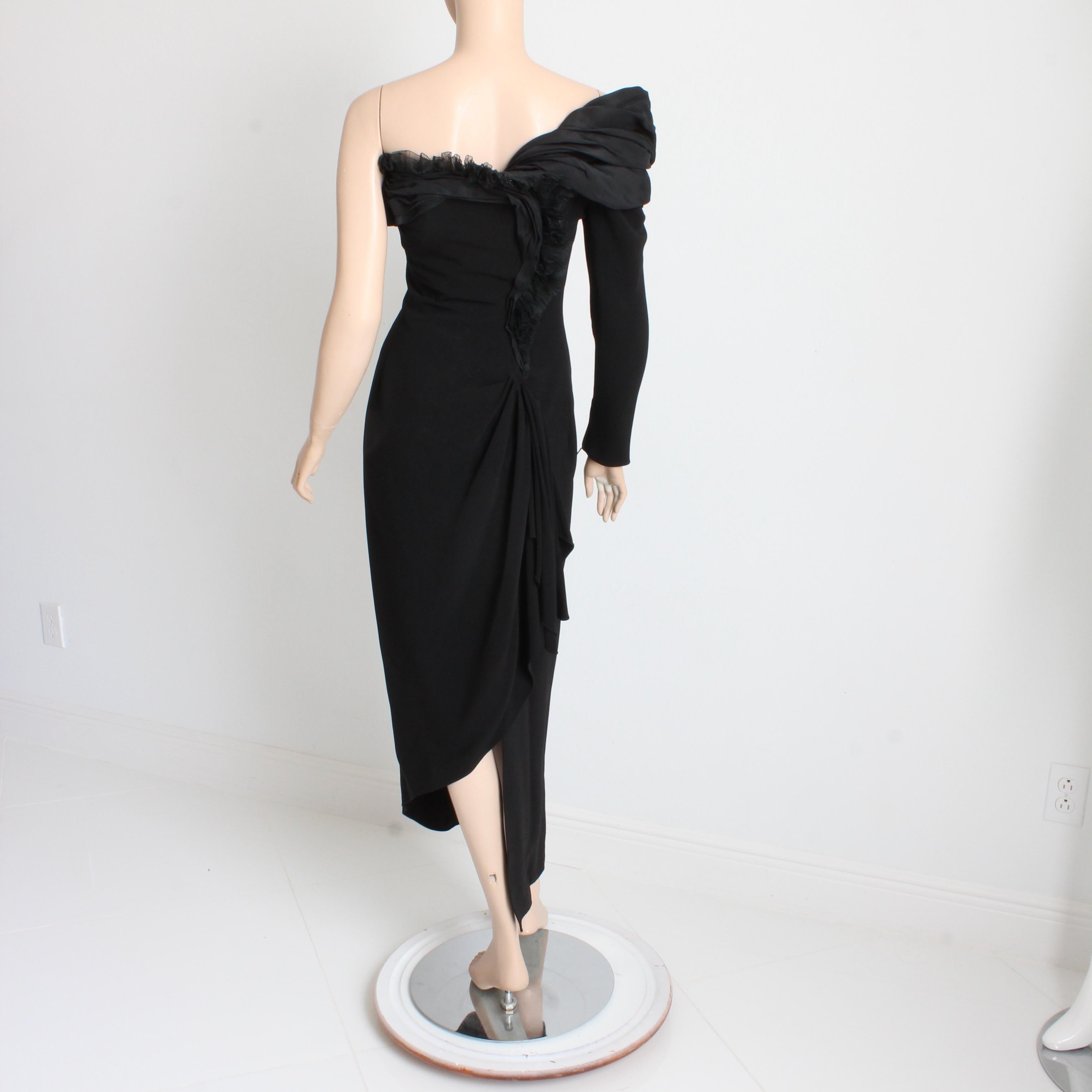 Christian Lacroix Evening Gown Corset Haute Couture Numbered Silk Crepe Rare XS For Sale 1