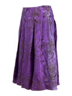 Christian Lacroix Fall 2006 purple jacquard skirt