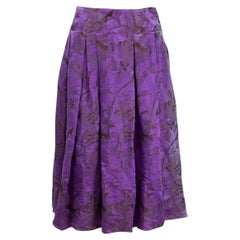Christian Lacroix Fall 2006 purple jacquard skirt