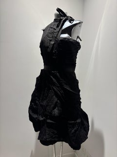 Christian Lacroix Vintage Fall 2008 One Shoulder Black Dress FR 38