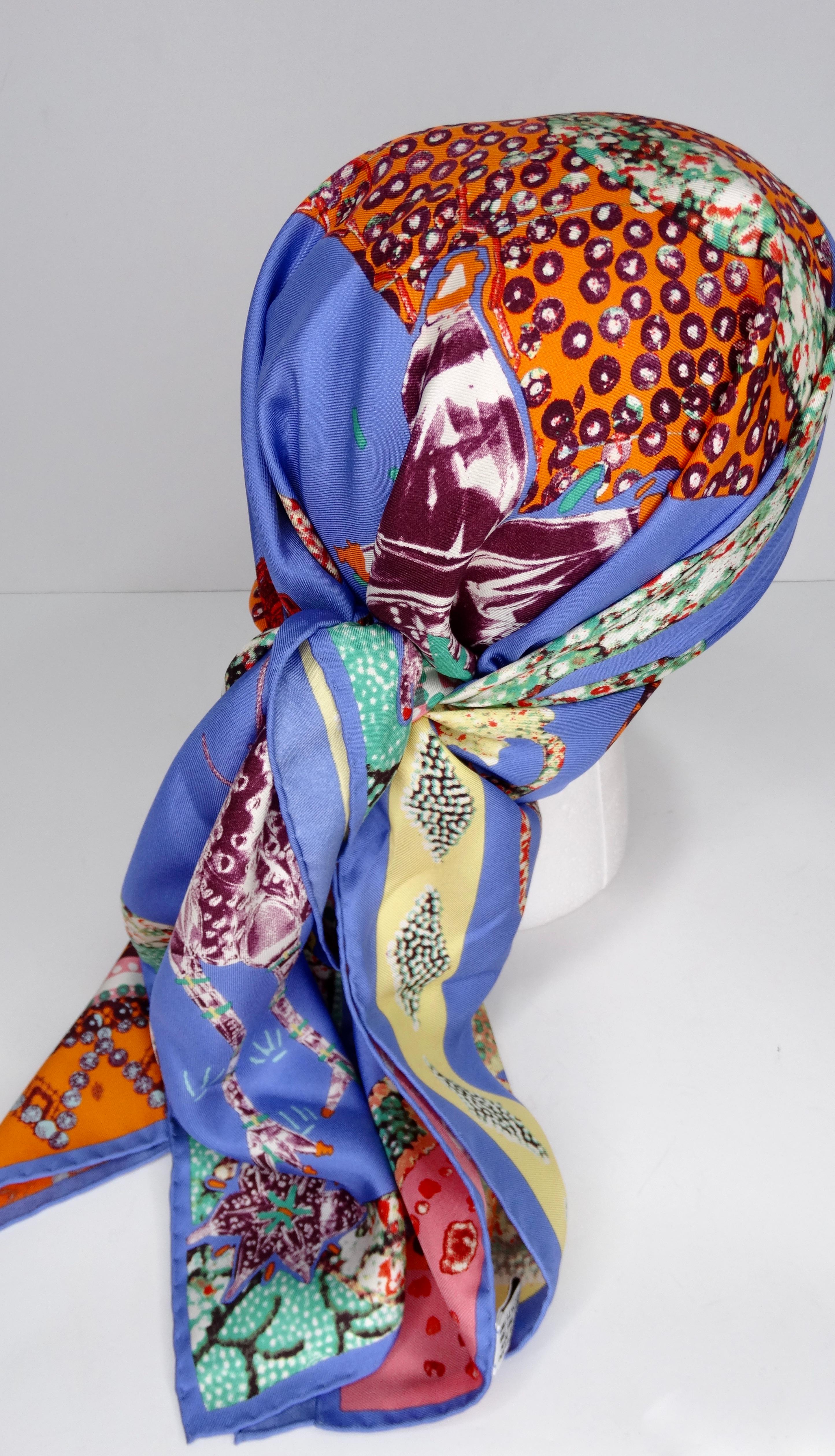 Women's or Men's Christian Lacroix 'Fashion' 1980s Scarf