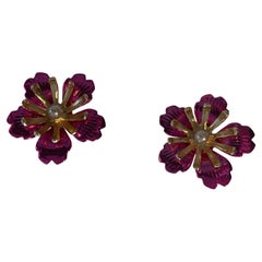 Christian Lacroix Flower earrings