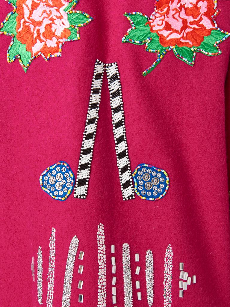 De las mujeres Abrigo con flecos Christian Lacroix reciclado por Libertine