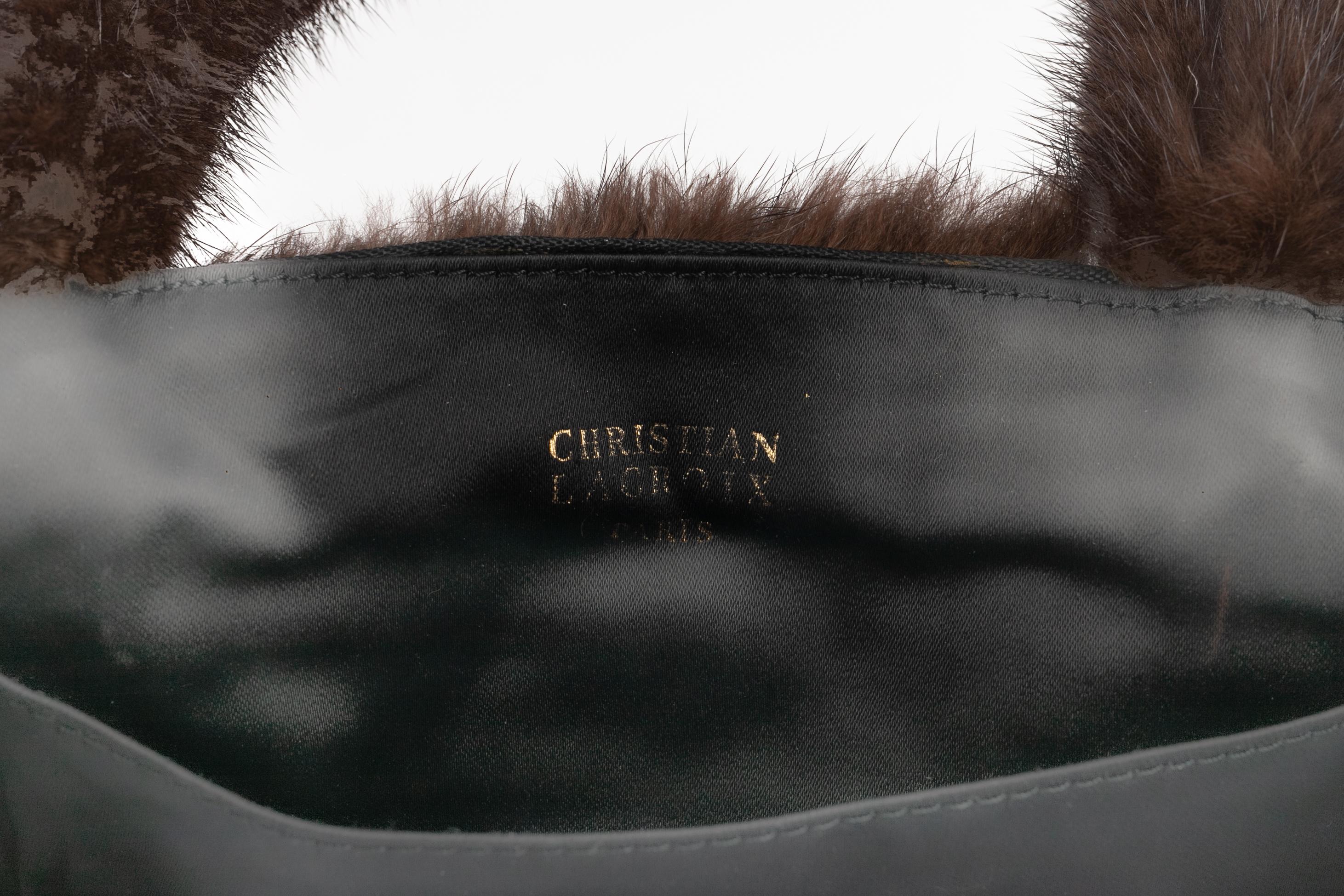 Christian Lacroix fur bag For Sale 4