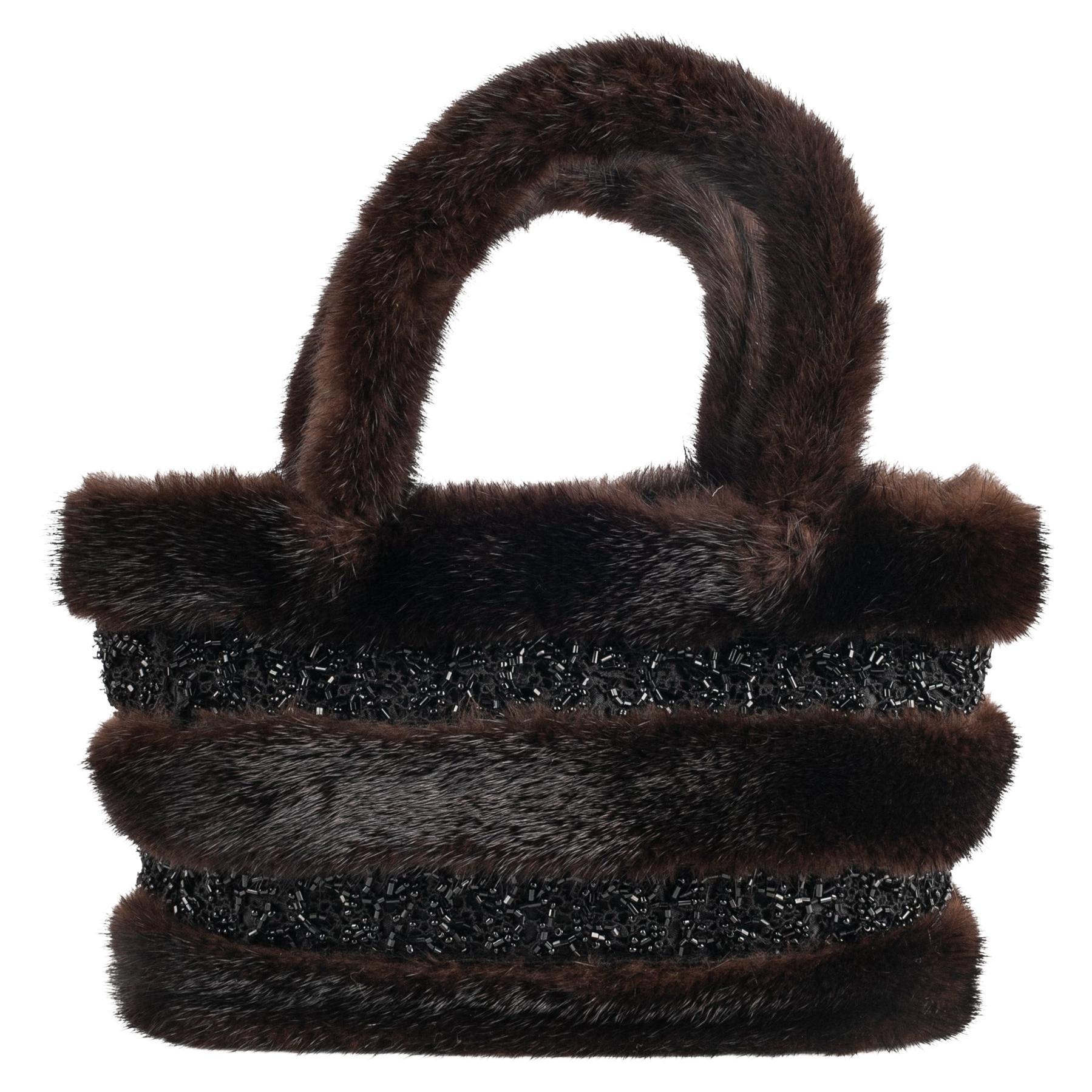 Christian Lacroix fur bag For Sale