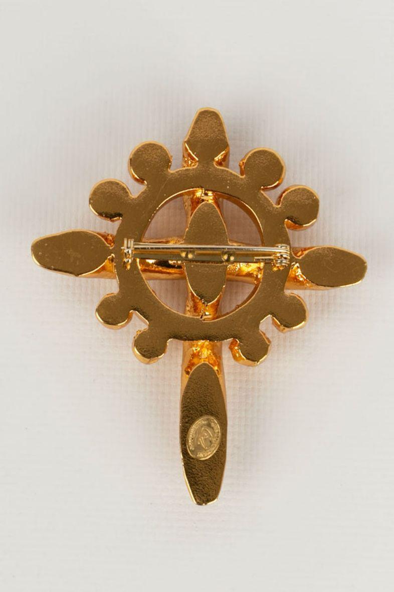 Christian Lacroix Goldbrosche im Zustand „Hervorragend“ im Angebot in SAINT-OUEN-SUR-SEINE, FR