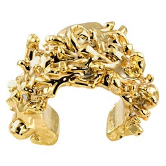 Christian Lacroix Gold Plated Resin Cuff