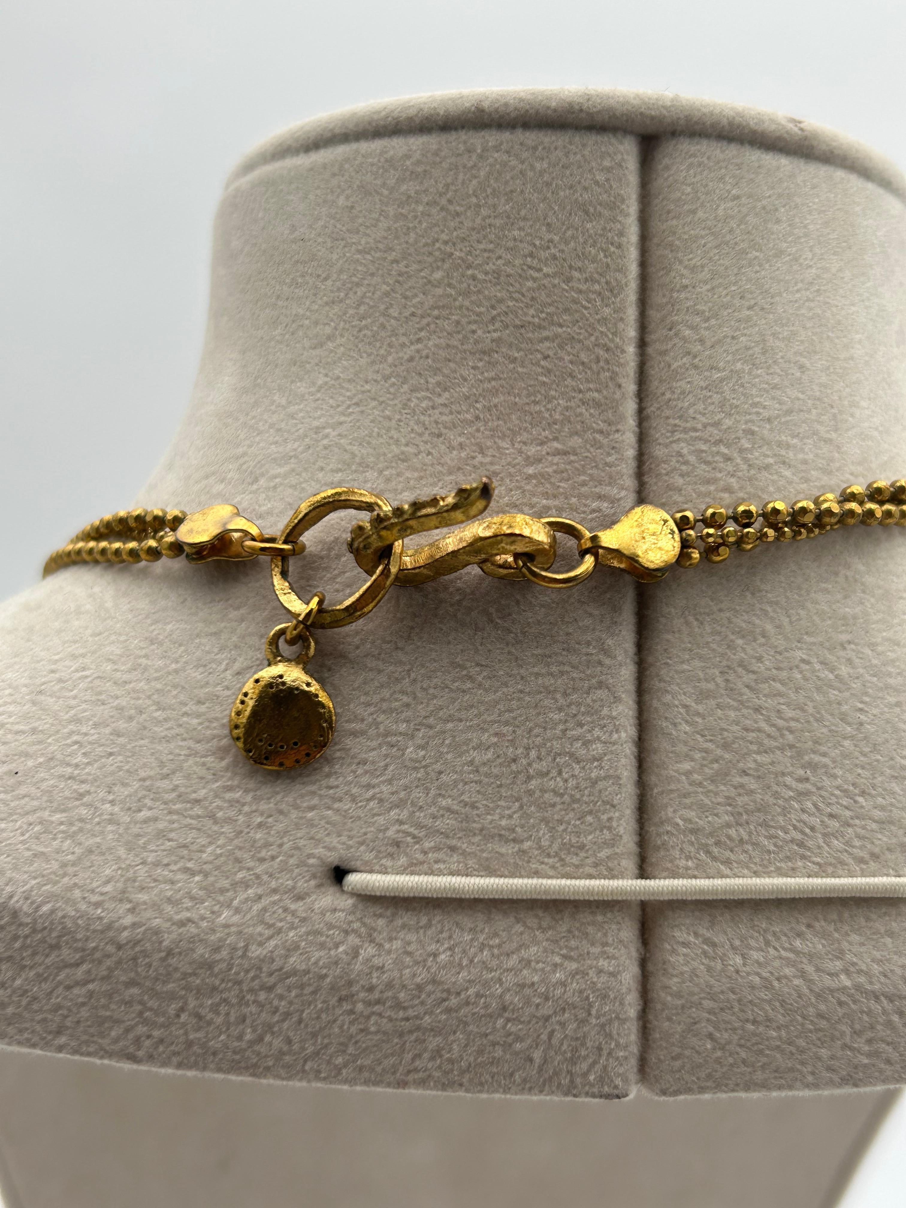 Christian Lacroix Gold Toned Brooch / Necklace im Angebot 8