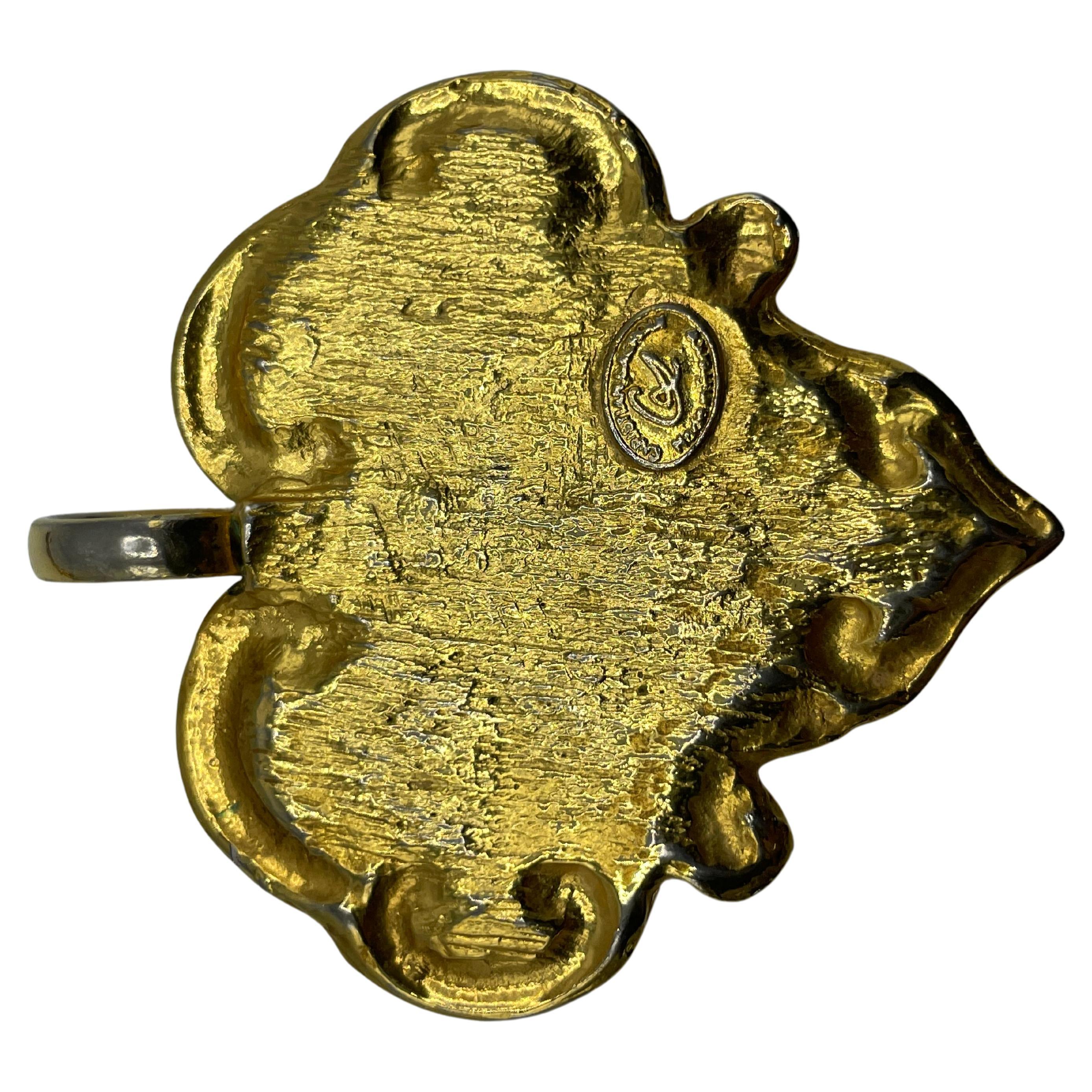 Women's or Men's Christian Lacroix Gold Toned Pendant  For Sale